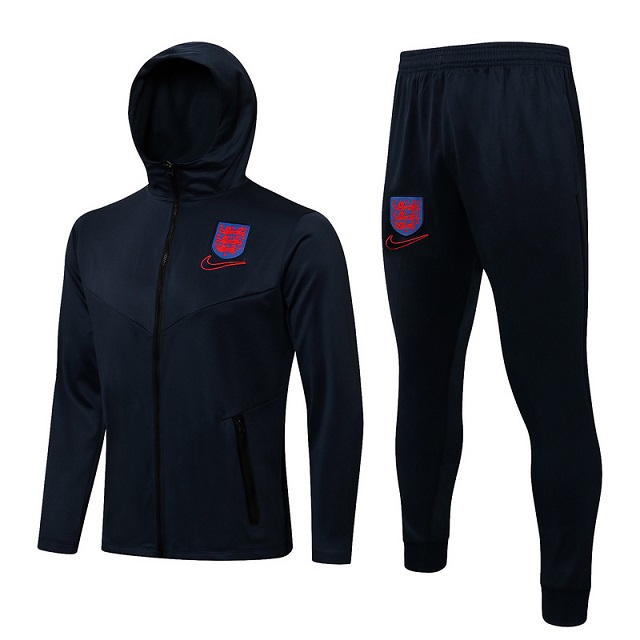 AAA Quality England 21/22 Hoodie Tracksuit - Navy Blue